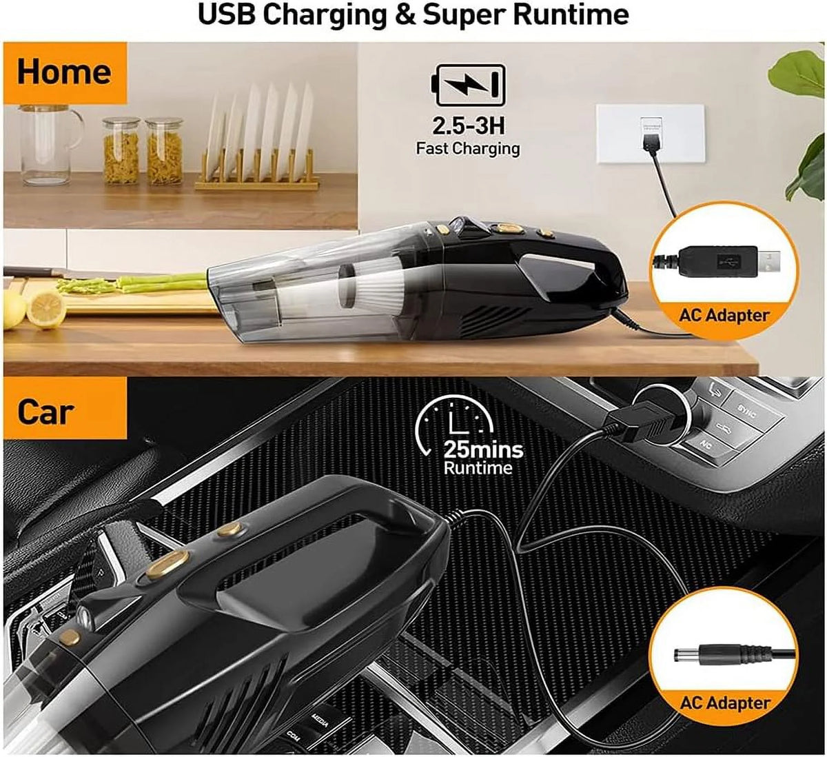 Handheld Wireless Vacuum Cleaner, 8000PA X57261