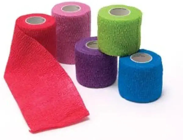 Cohesive Bandage, Assorted Colors, 2" x 5 yd, Pack of 36 S5592