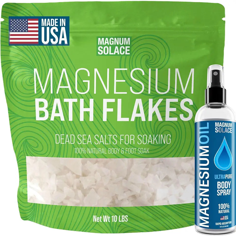 Magnesium Flakes & Magnesium Oil 2 Item Bundle R3466