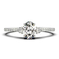 14K White Gold 3 Stone Diamond Ring R47712