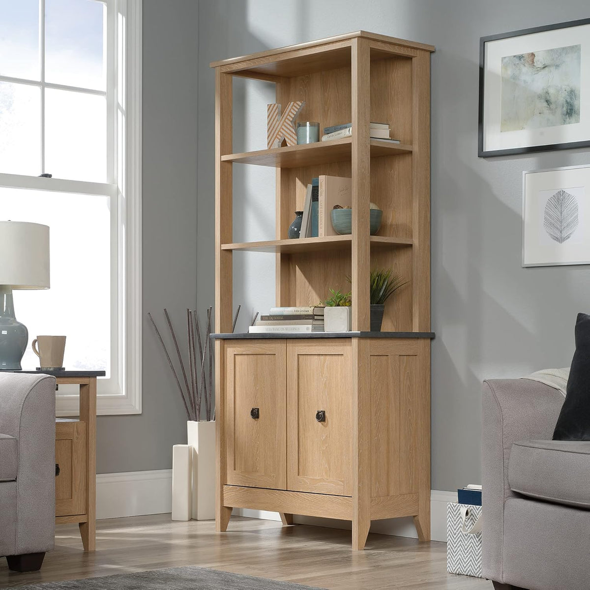 Bookcase, Dover Oak Finish G492