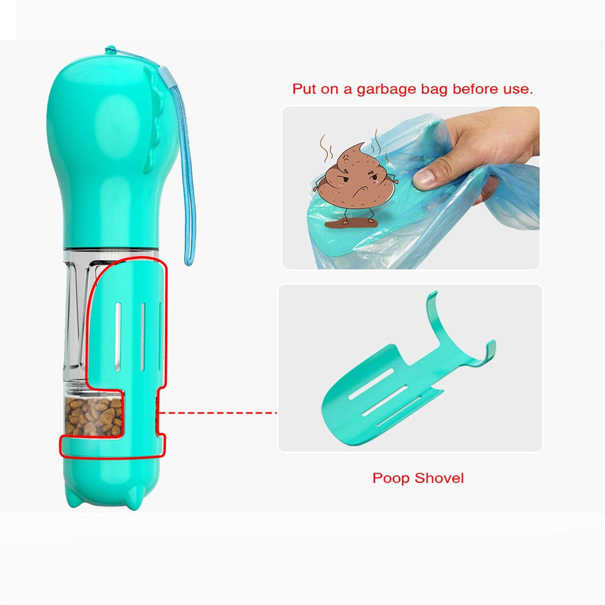 3 in 1 Dog Travel Bottle Set R550