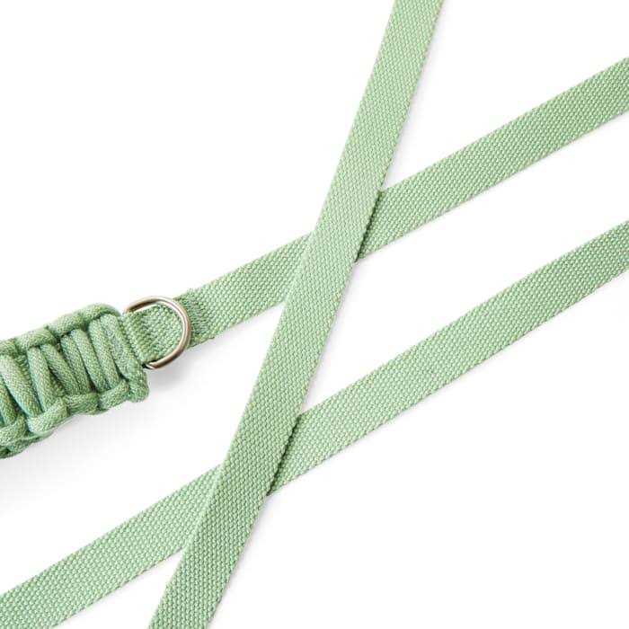 Green Macrame Dog Leash I6885