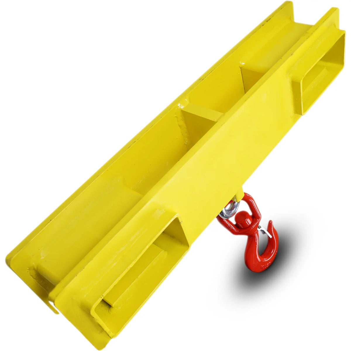 4000 LB Capacity Yellow Fork Mounted Crane with Swivel Hook P4375