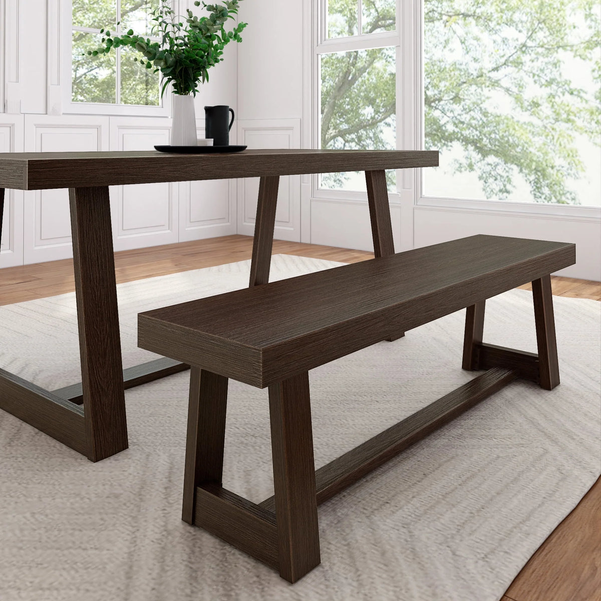60" Solid Wood Dining Bench J6931