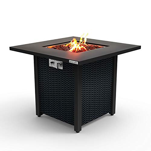 50,000 BTU Square Propane Fire Pit Table G377