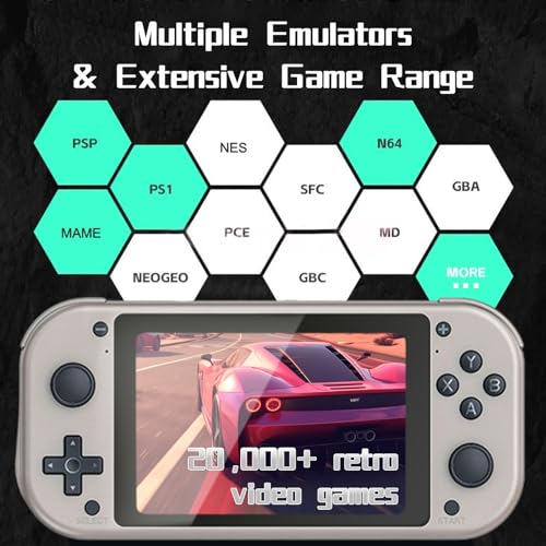Handheld Game Console 4.3" IPS Screen Retro Game Player 64G K4831