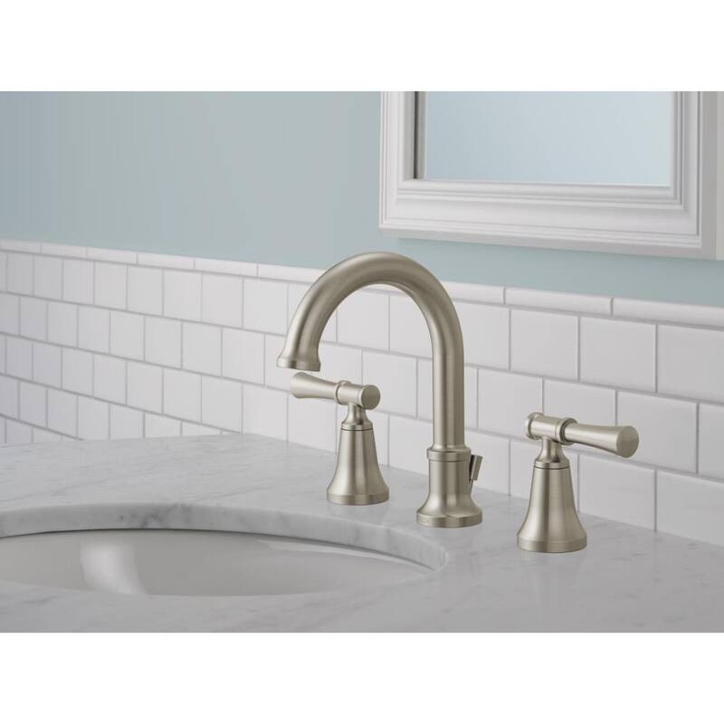2-Handle Widespread Bathroom Faucet Brushed Nickel Y233758