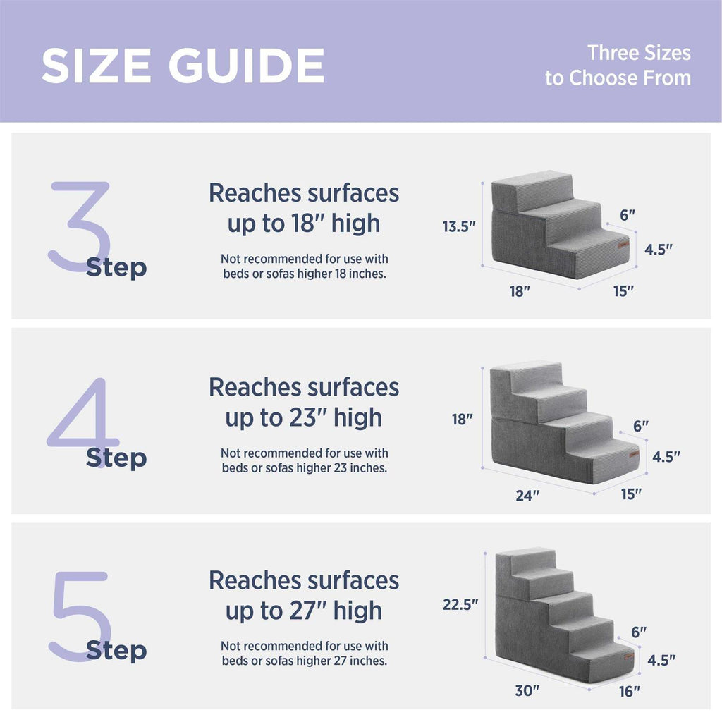 Folding Pet Stairs with CertiPUR-US Certified Foam Q369