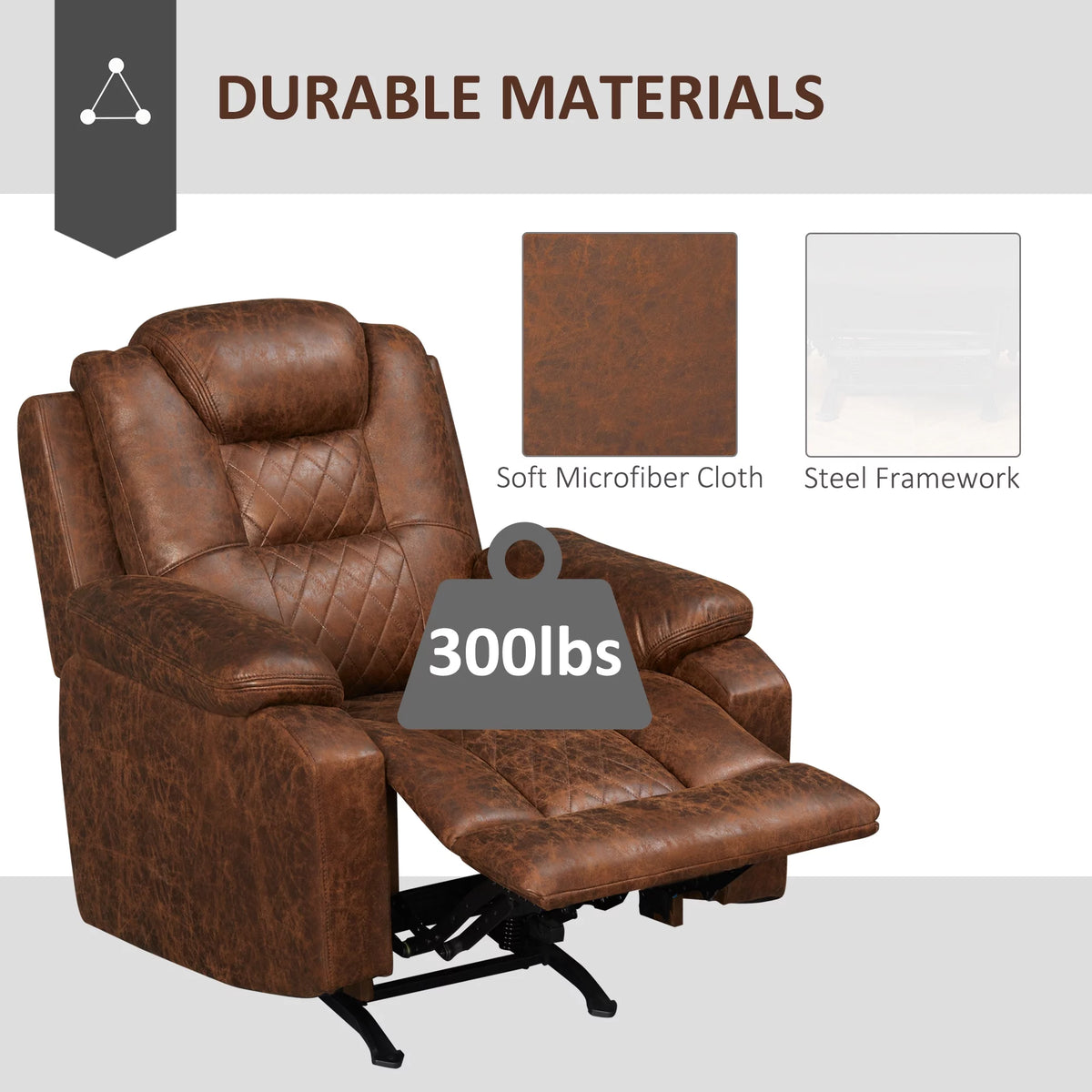 Brown Manual Recliner Chair G25590