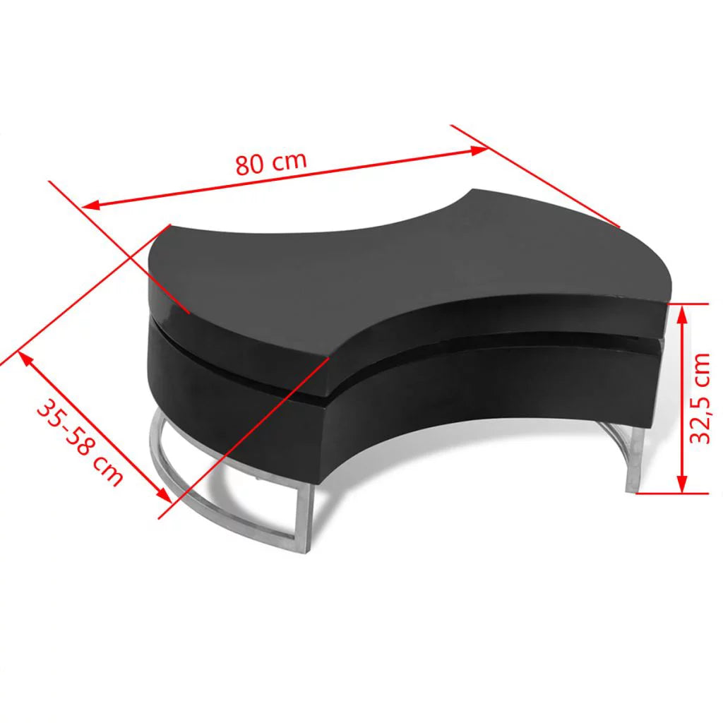 High Gloss Coffee Table with Concealed Storage I42945