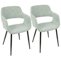 Mid-Century Modern Chair Set of 2 Green K5491