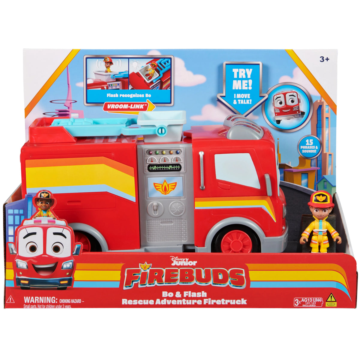 Fire Truck Set with Bo & Flash Figure for Kids Ages 3+ D4606