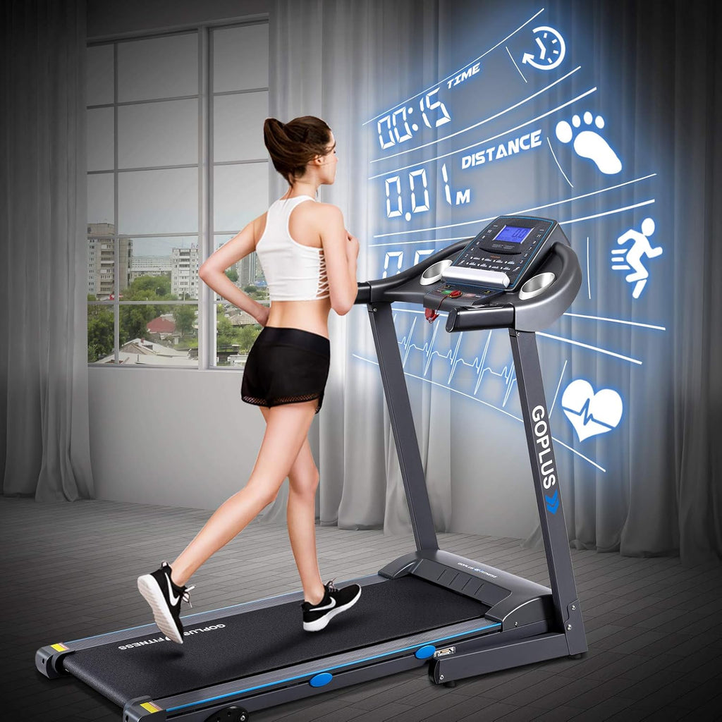 2.25HP Folding Treadmill with Incline Electric Treadmill X632