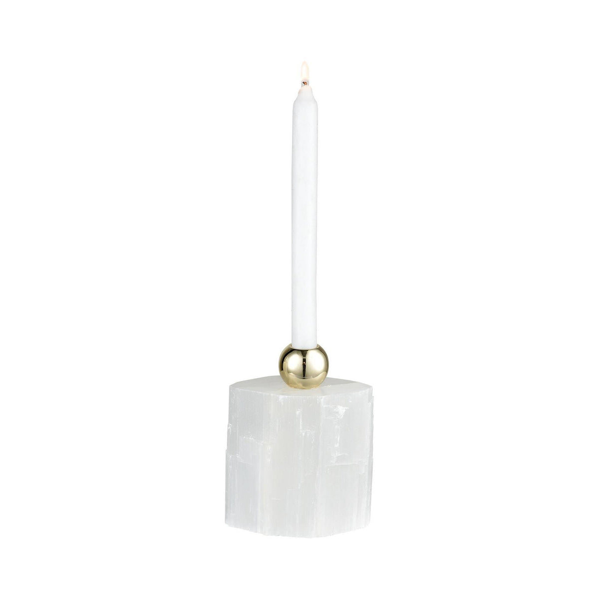 White and Gold Decorative Small Jar Candle Holder M7500
