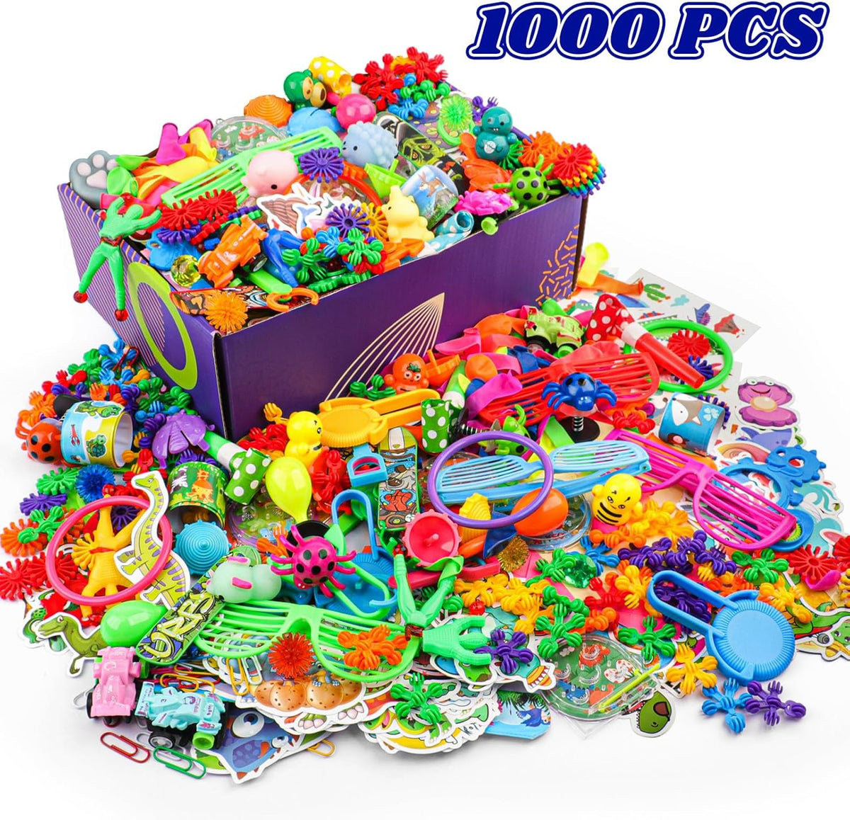 1000PCS Carnival Prizes Prize Box Toys Pinata Fillers Goodie Bag Toys Bulk E316