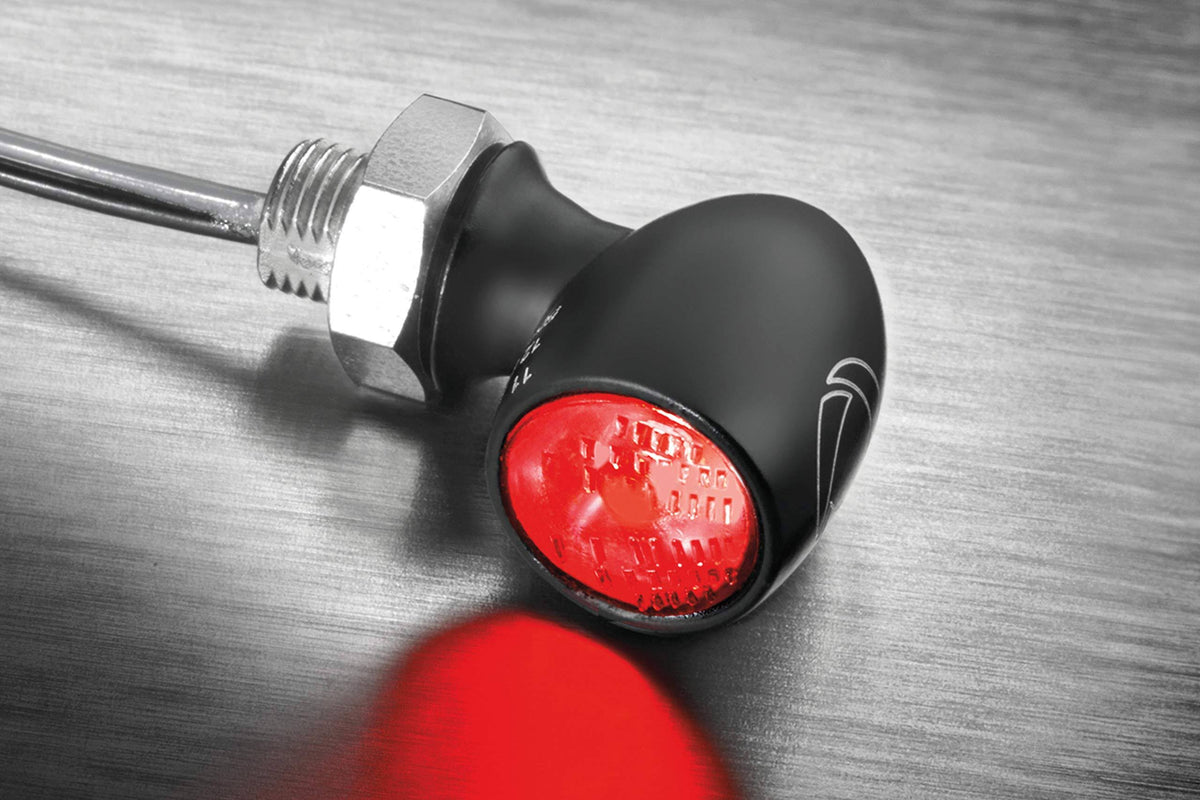 Black Rear Turn Signal with Red Lens Q18383
