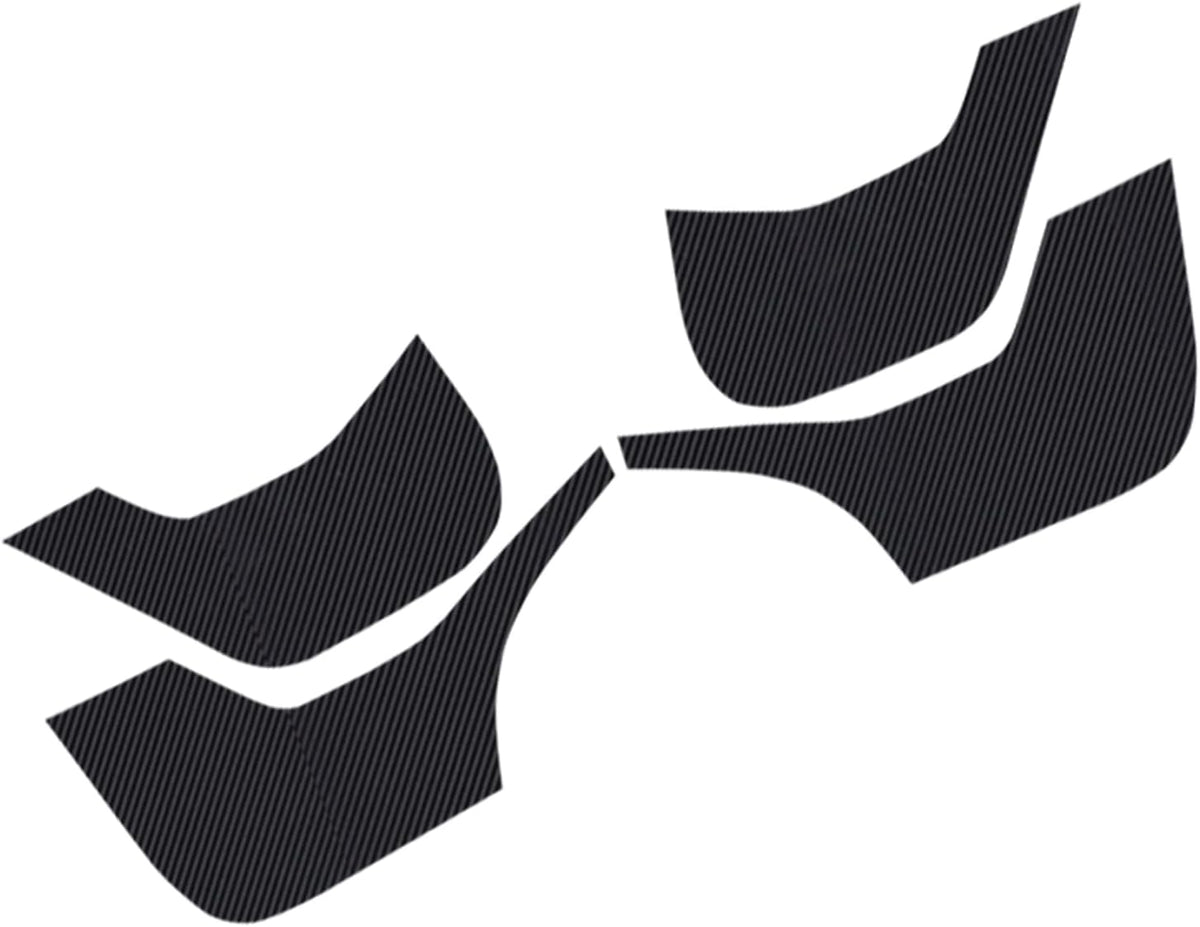 Compatible with Tesla Model Y Side Door Anti-Kick Threshold Protection Carbon Fiber Texture Decal R905