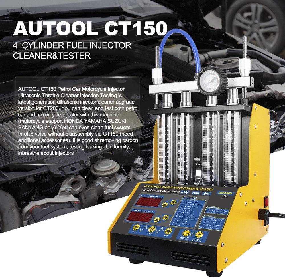Car Motorcycle Petrol Fuel Injector Cleaner and Injection Tester Y363947