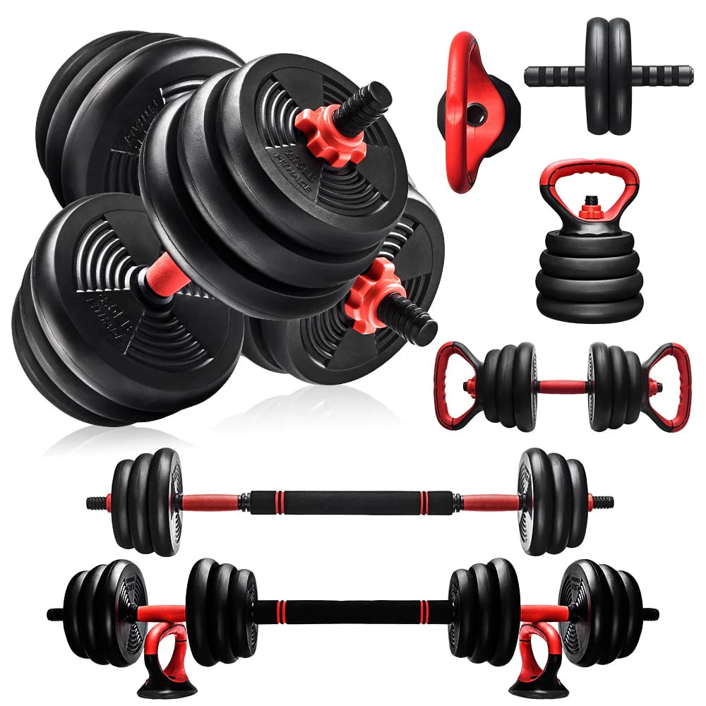 Adjustable Dumbbells Set 50lb Black Q275