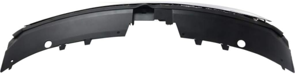 Primed Black Plastic Grille Assembly with Chrome Molding and Distance Sensor Hole X306