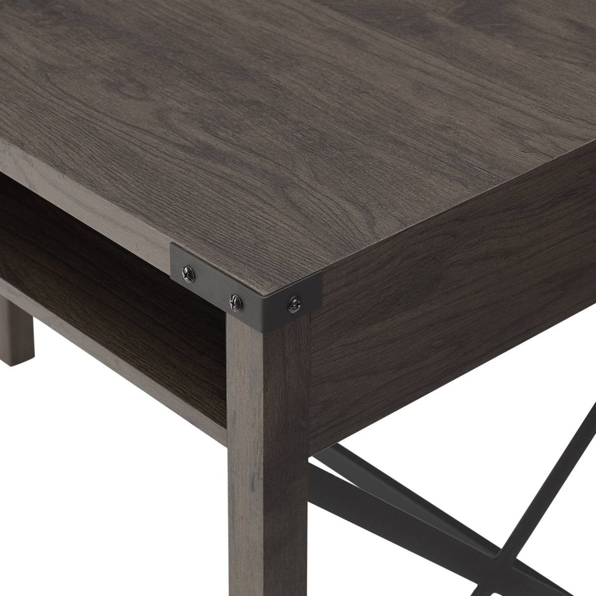Sable Gray Writing Desk with Cubbies R90978