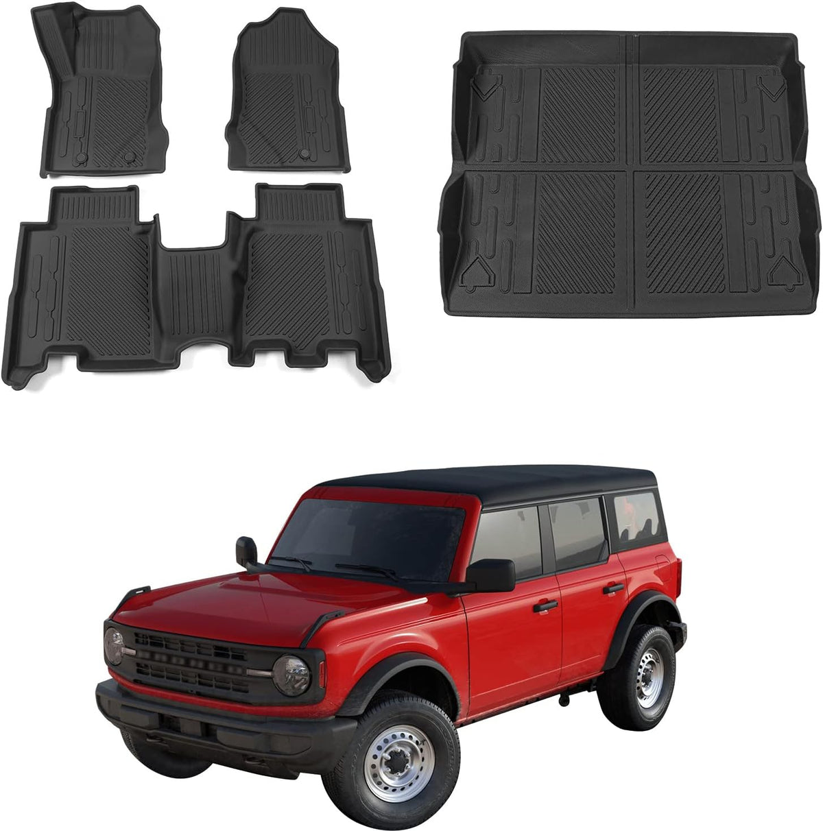 TPE Cargo Liners for 4 Doors Ford Bronco U649