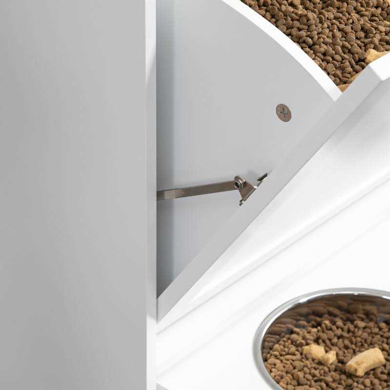 Raised Dog Bowl Storage Cabinet O45976