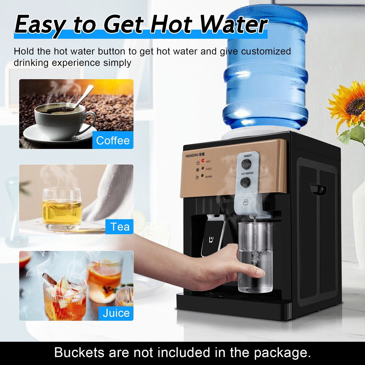 Black Electric Hot Cold Water Dispenser V213