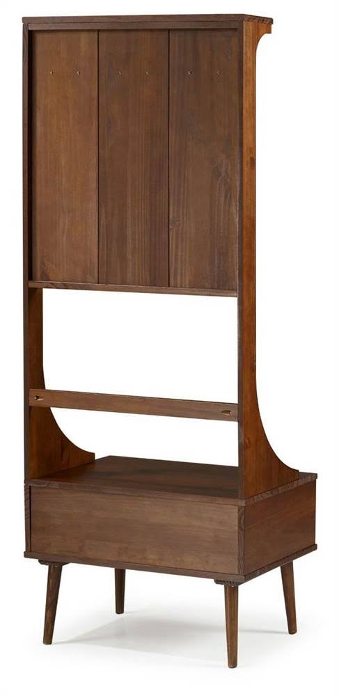 Solid Wood Hall Tree with Drawer R606