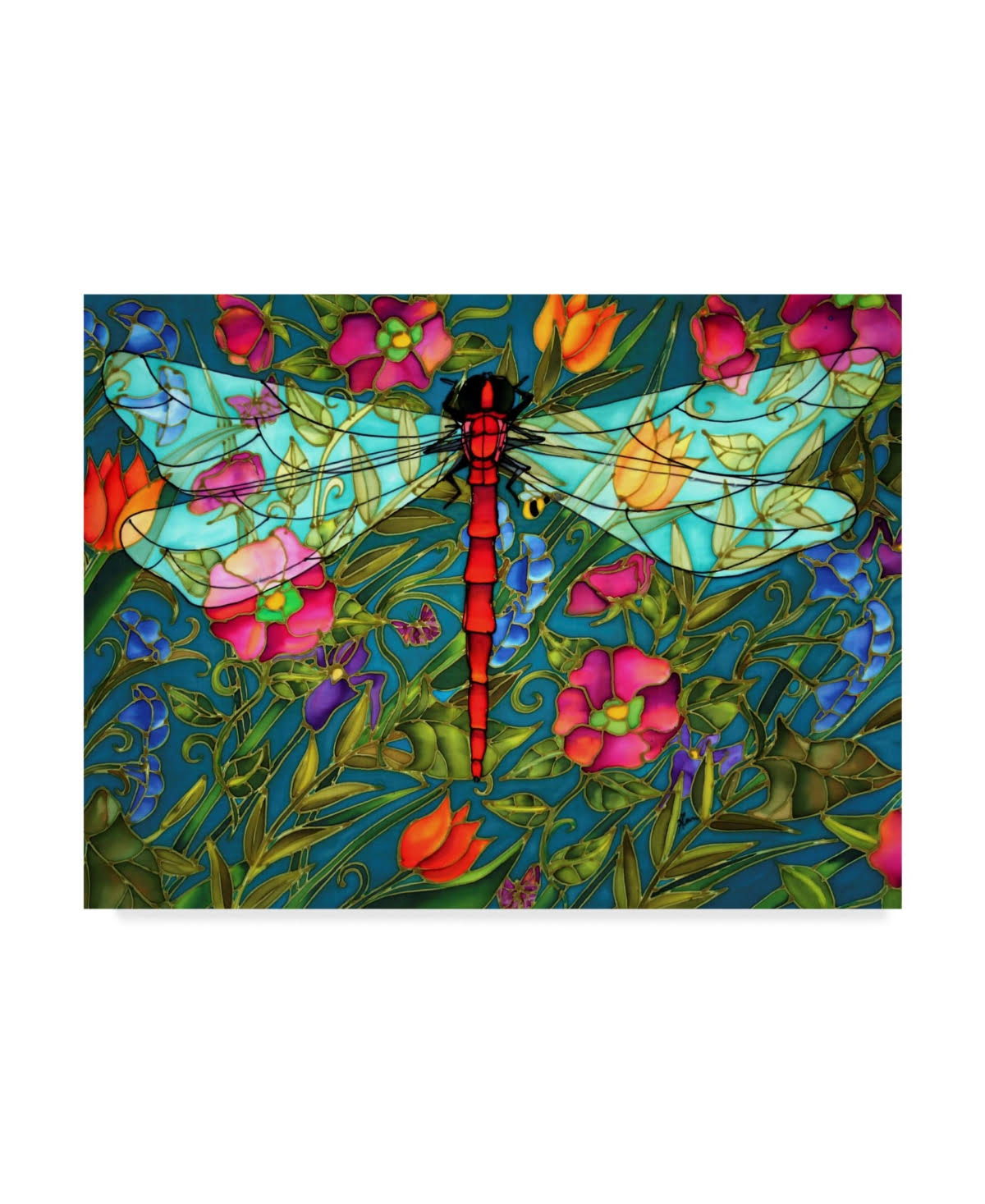 Holly Carr Red Dragonfly Canvas O9388