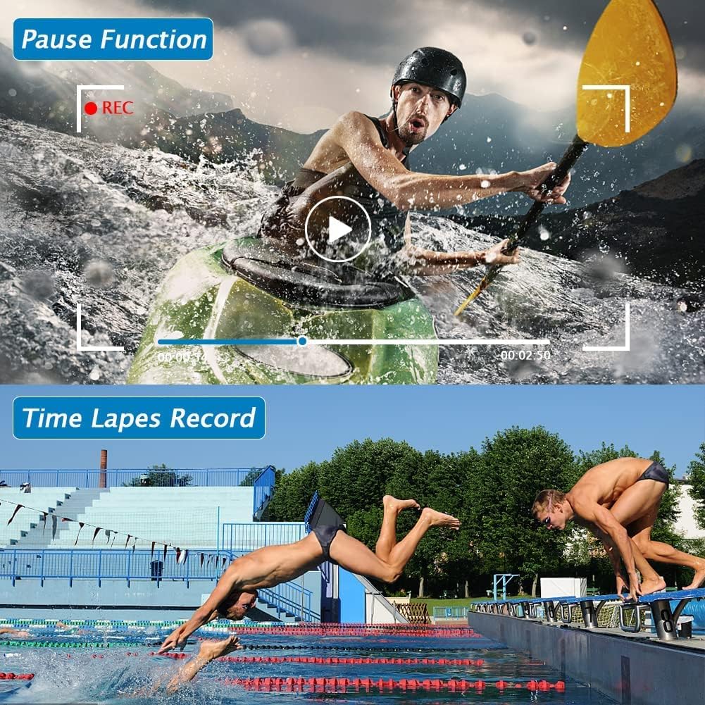 1080P 24MP 30FPS Digital Camcorder with LED Fill Light 18X Zoom 3.0 Inch 270 Degree Rotation 2 Batteries L67424