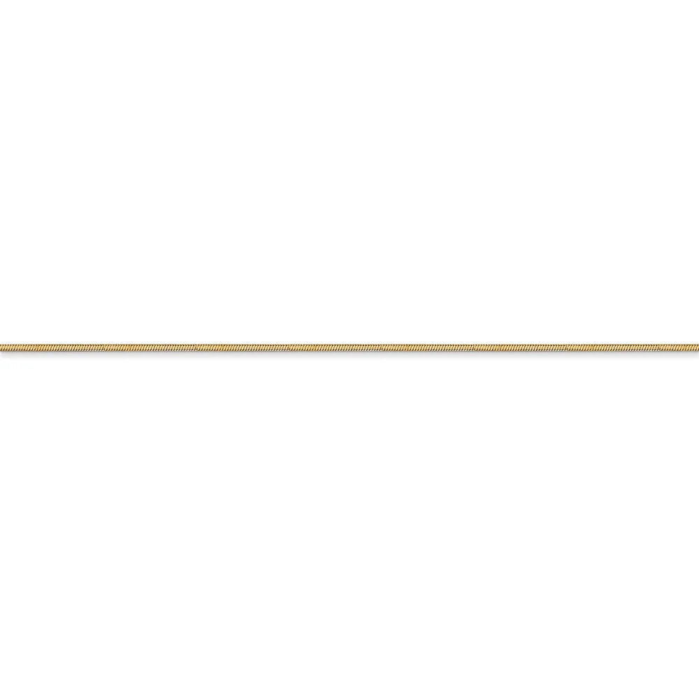 14kt Yellow Gold Octagonal Snake Chain 20 inch Lobster Clasp V993184