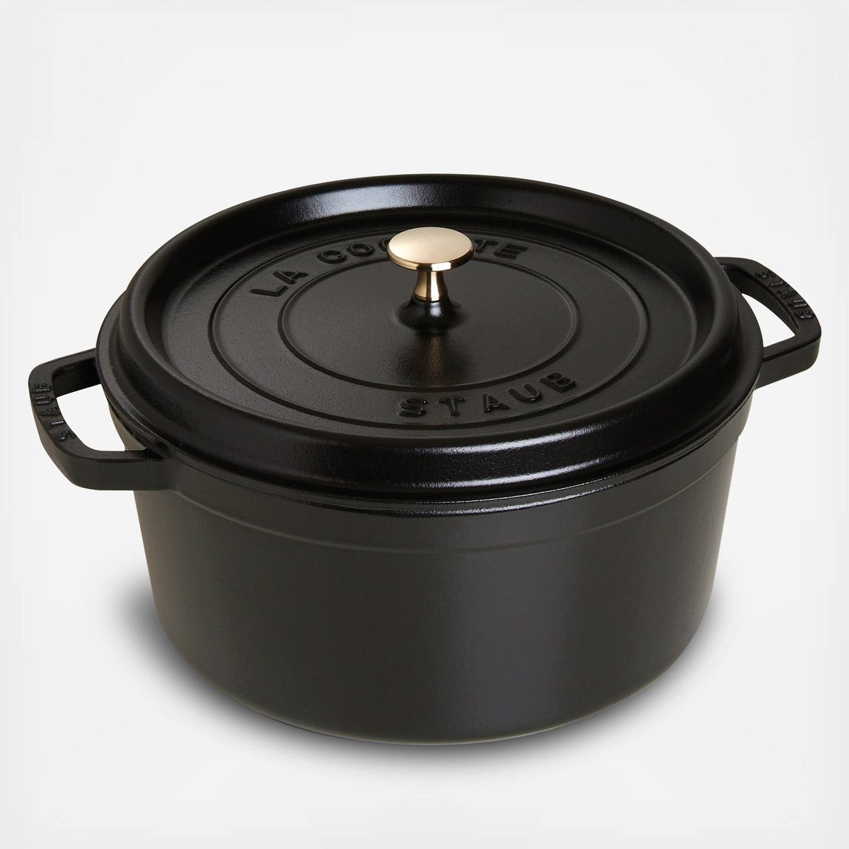 Cast Iron 4 qt Round Dutch Oven, Matte Black G191