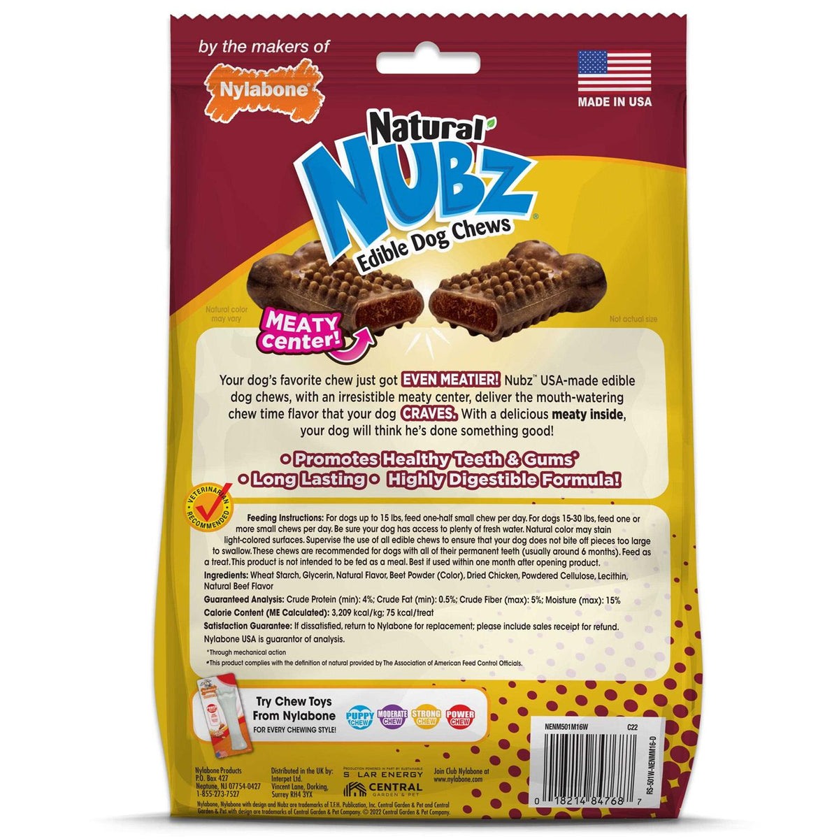 Natural Nubz Edible Dog Chews P310