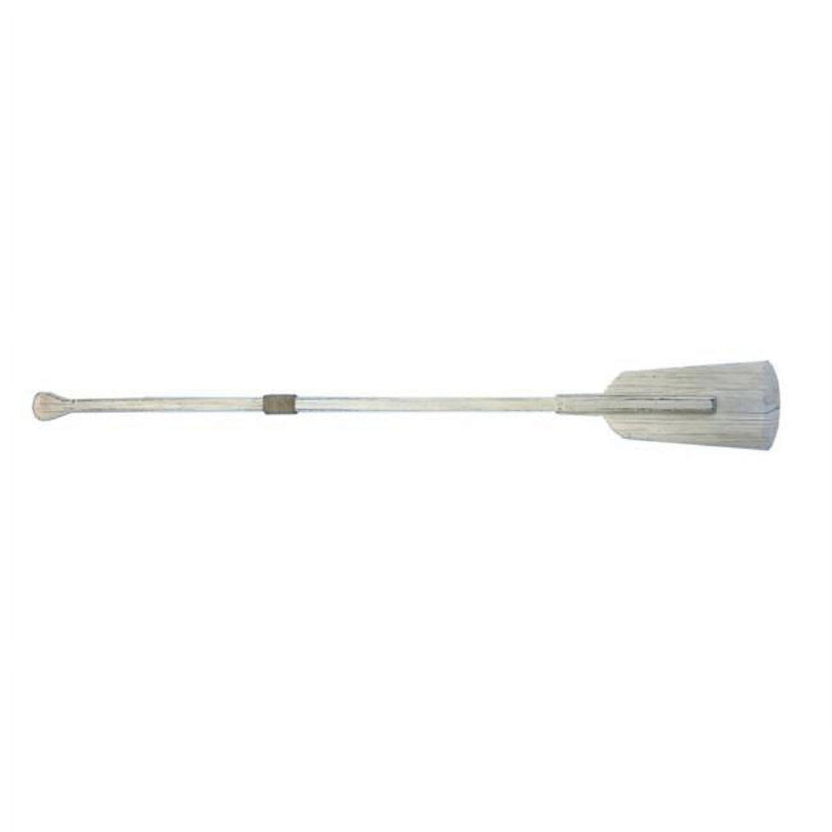 62 in. Wooden Whitewashed Decorative Boat Rowing Oar with Hooks V82123