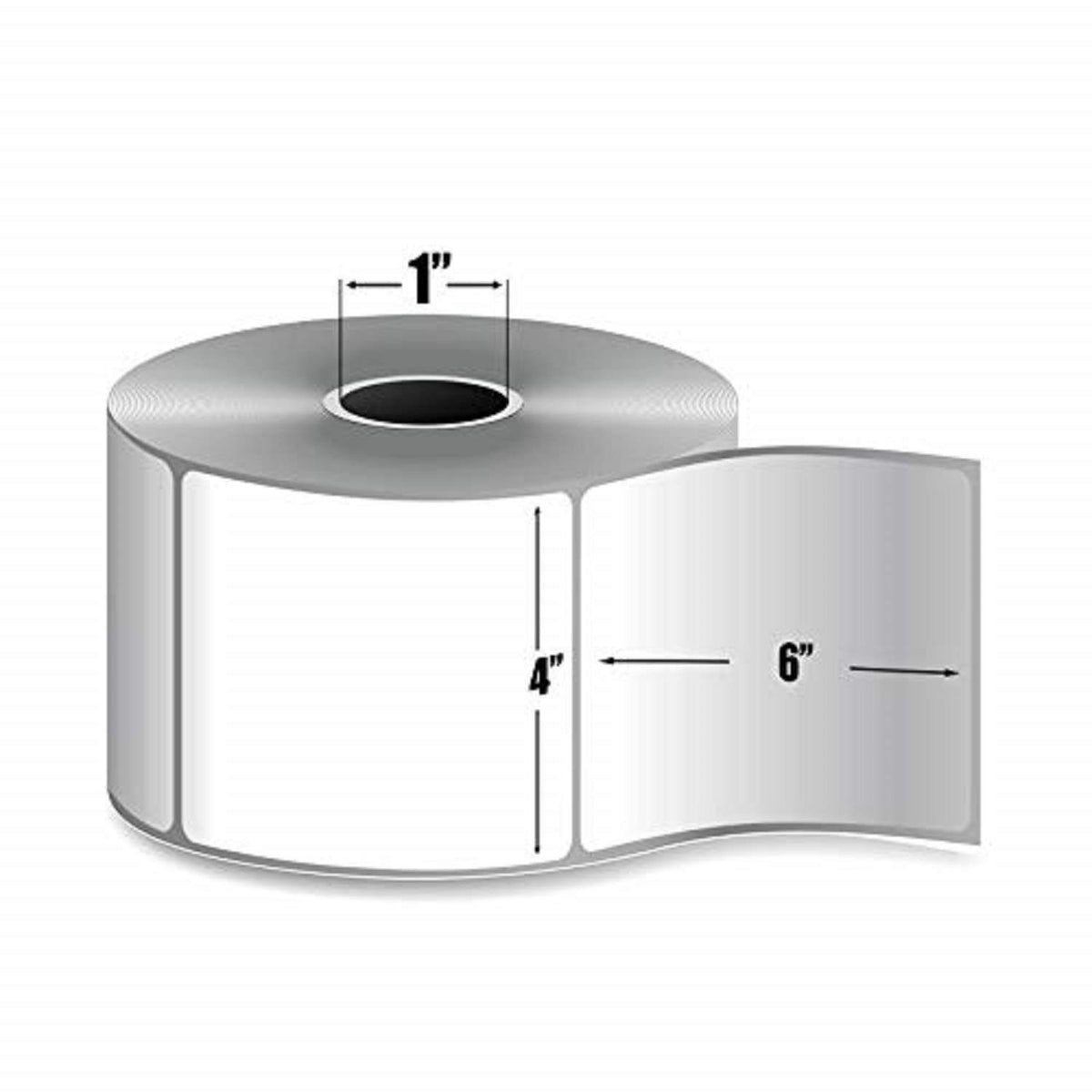 4" x 6" Blank Shipping Labels, 10 Rolls for 2500 Sheet, Pack of 2 X83603