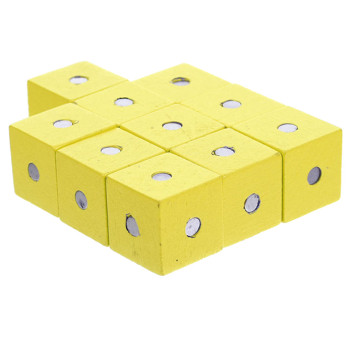 10 Pcs Magnetic Wooden Building Blocks Cube Toy G573