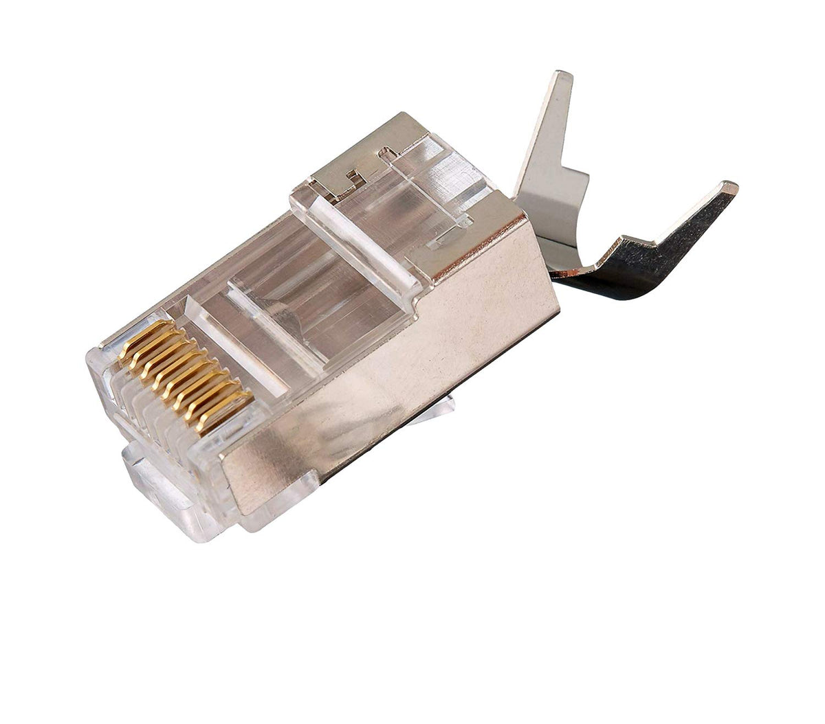 CAT6a FTP Shielded Pass Through Connector with Blue Boots (50 Pieces) R417896