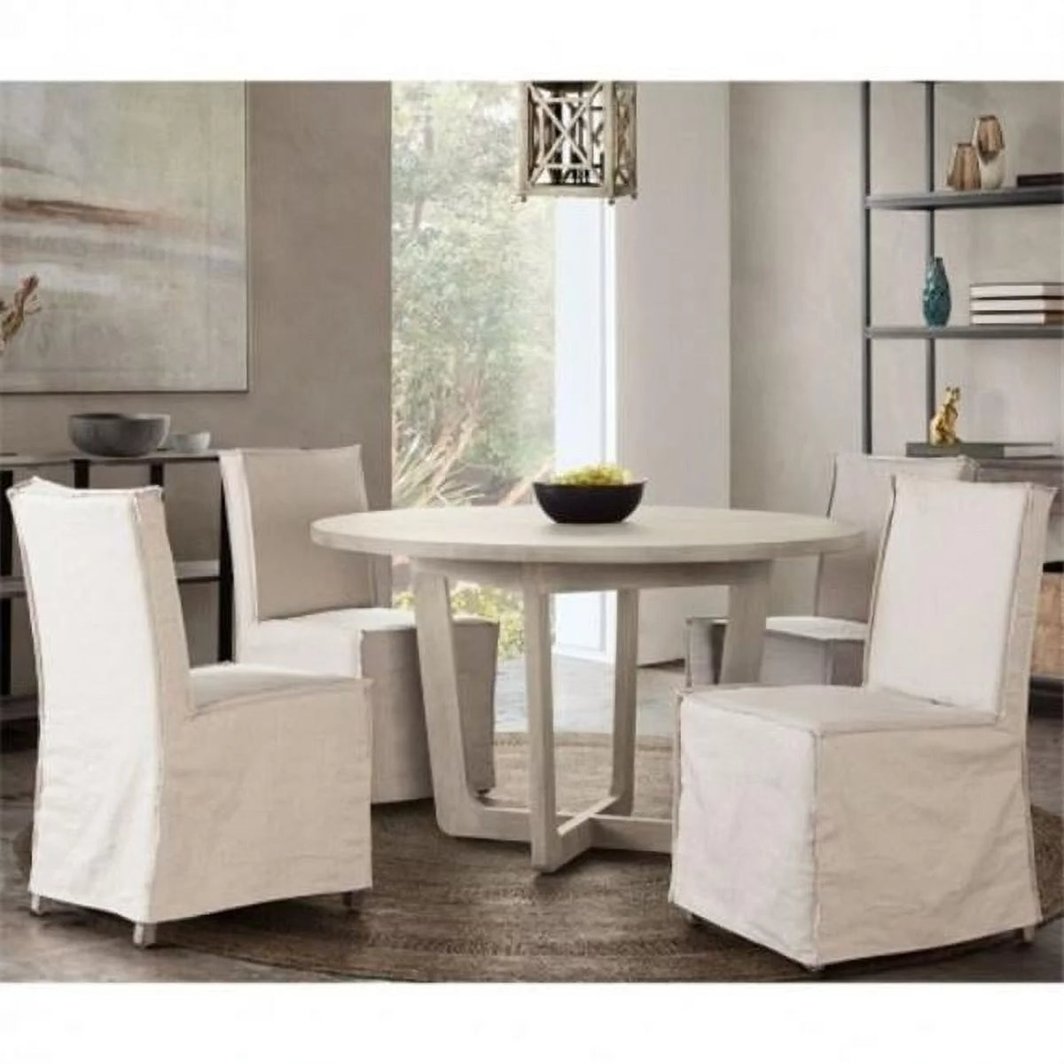 Round Solid Mango Wood Dining Table C61017