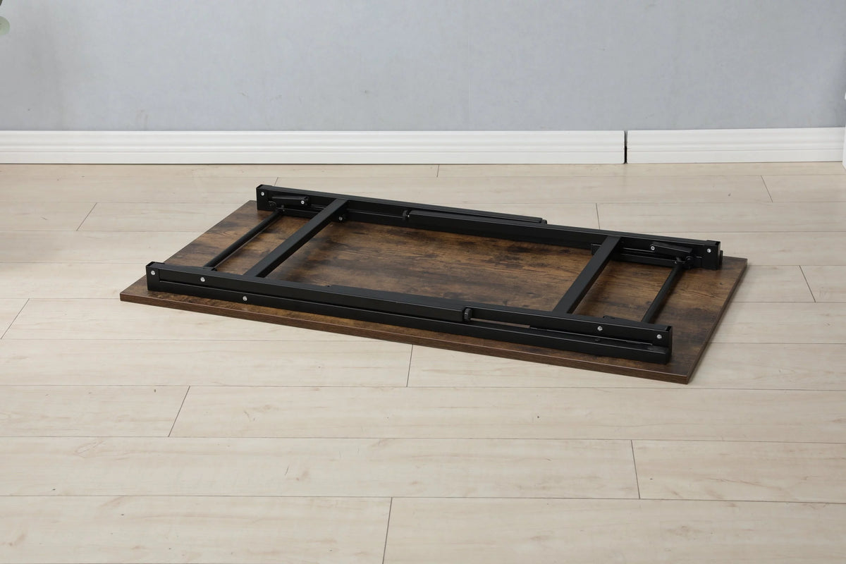 Folding Table Desk 31.5x15.7 Inches Black E550339