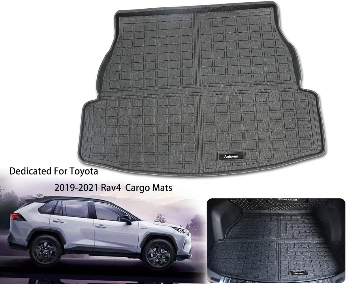 Black Rear Trunk Mats for Toyota RAV4 O789429