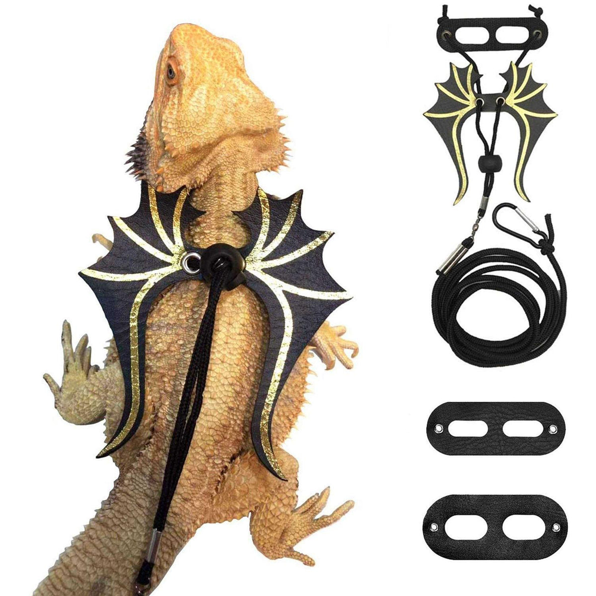Bearded Dragon Lizard Harness Leash 3 Size Pack B465