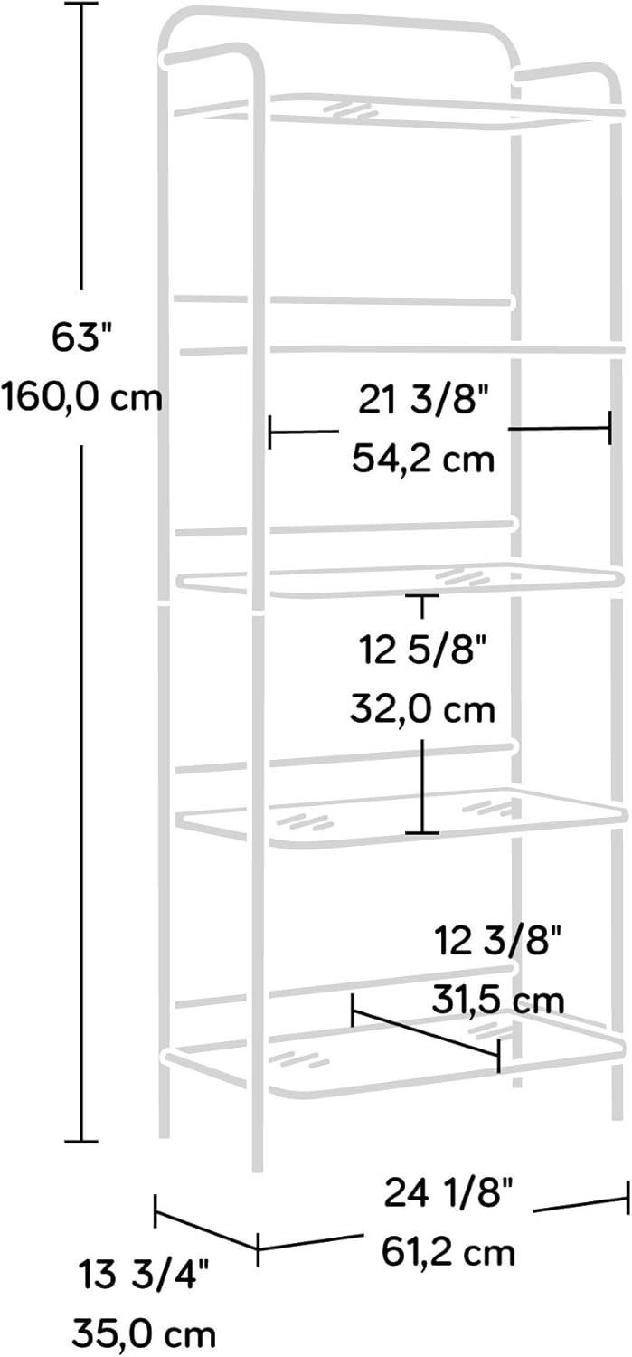 Satin Gold Bookcase K1775