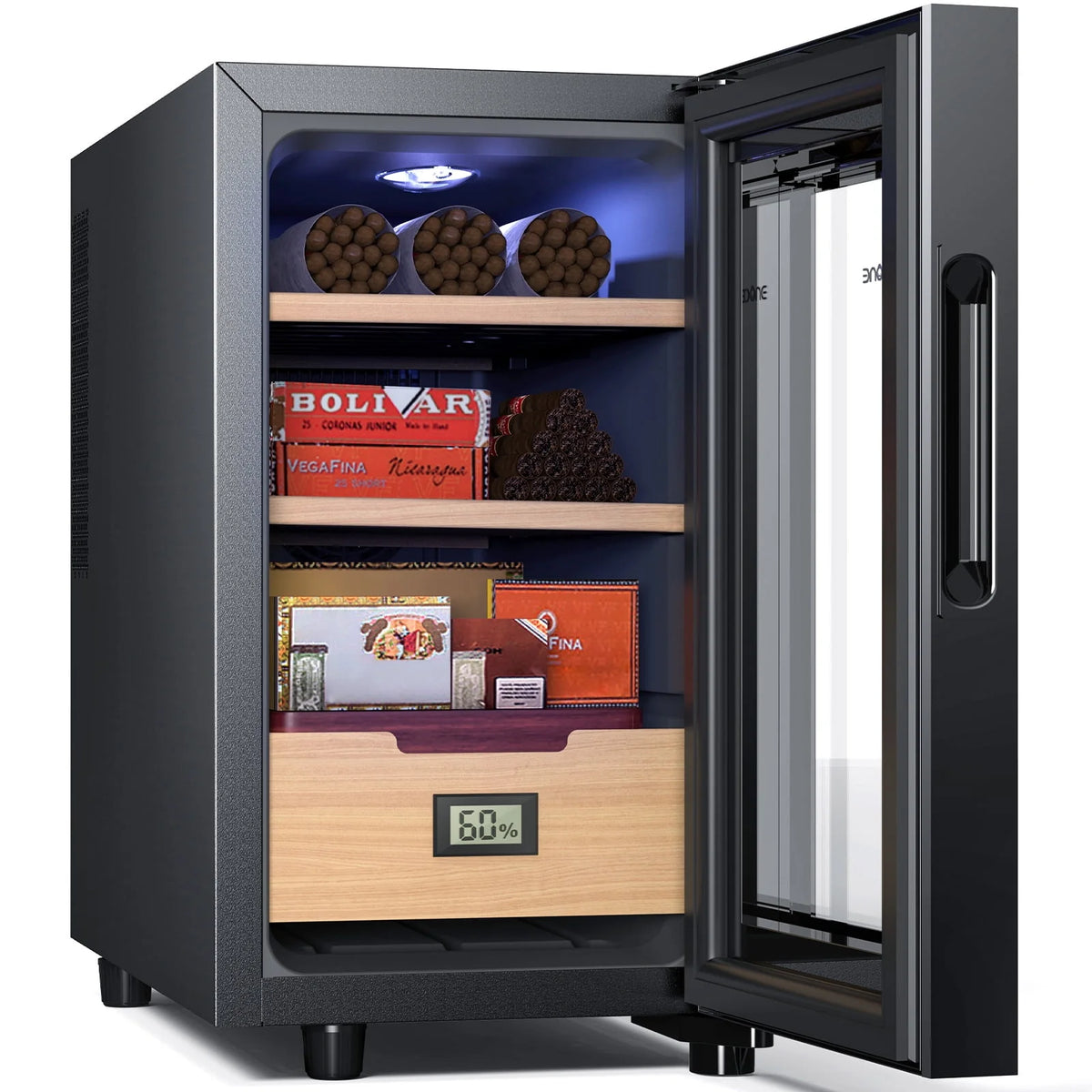 23L Electric Cigar Humidor with Spanish Cedar Wood Shelves W52642