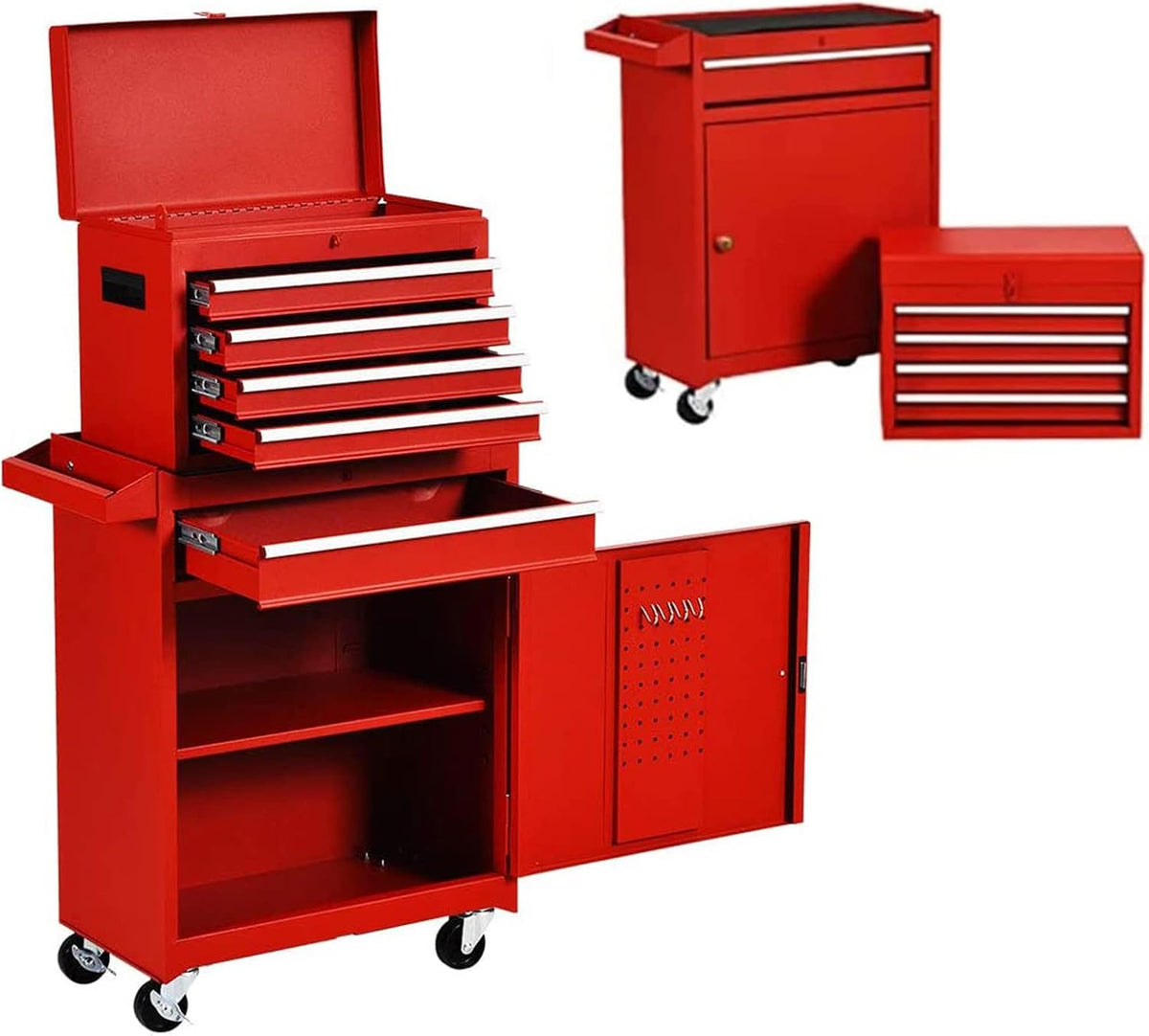 5-Drawer Rolling Tool Chest with Lockable Drawers J694
