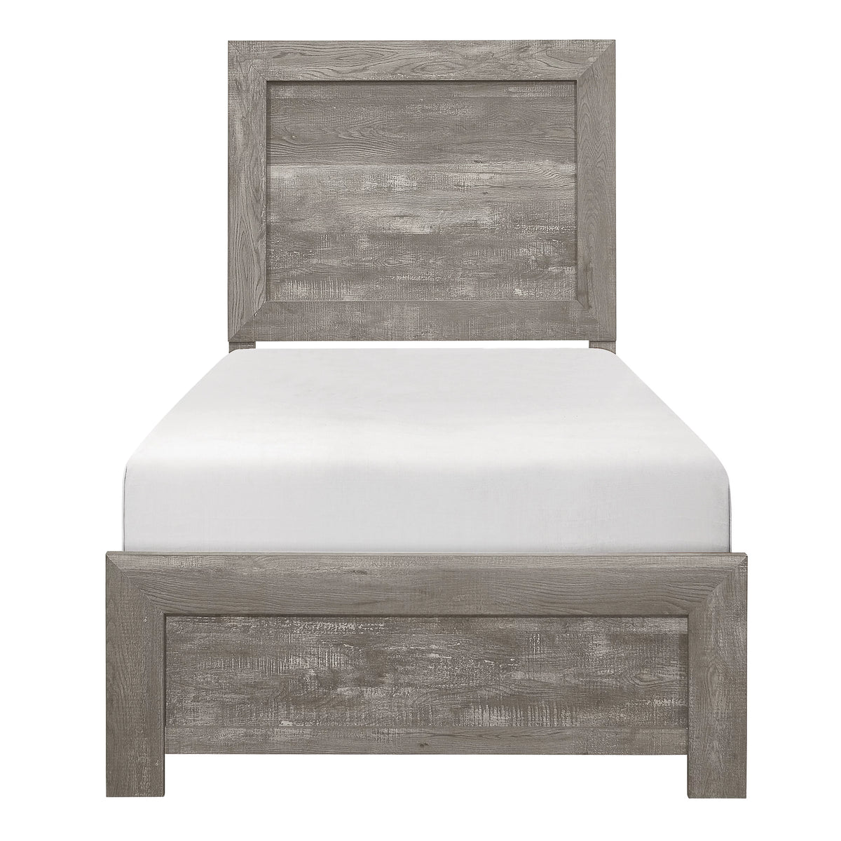 Twin Size Gray Bed R355