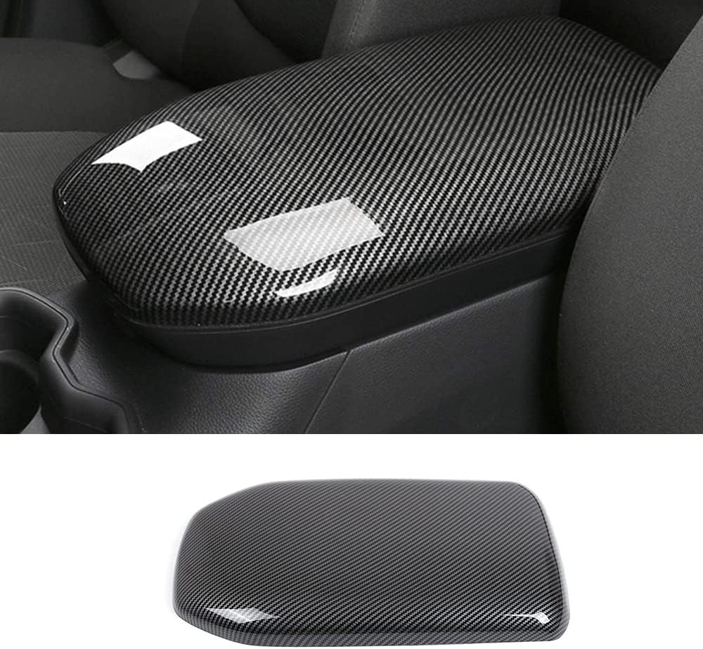 Carbon Fiber Color Car Interior Center Armrest Cover Console Box Panel Trim V673