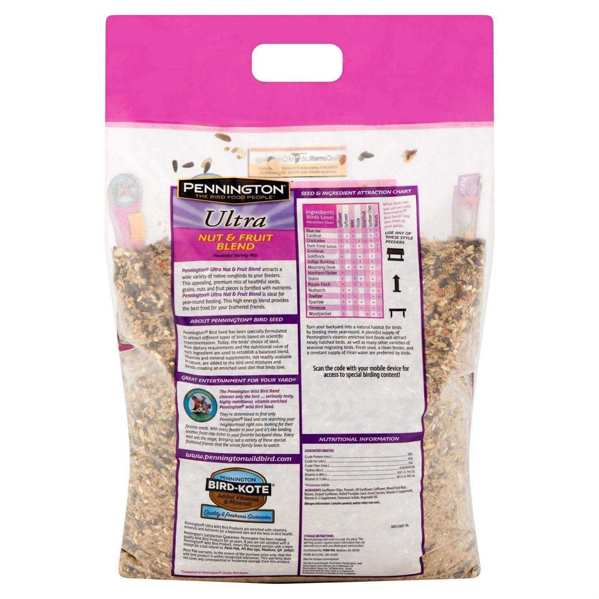 Ultra Fruit & Nut Blend Wild Bird Seed and Feed A958