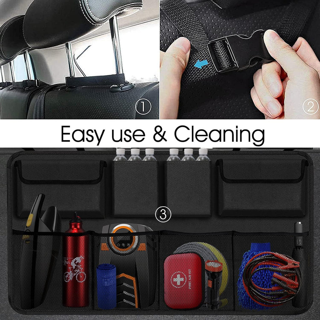 Car Trunk Organizer with 8 Large Storage Bag H260518
